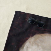 赤いコートを着た老人（サンタクロース） （クリスマス） ビーチタオル (インサイチュ)