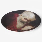 赤いコートを着た老人(サンタクロース) (クリスマス) ペーパープレート (アングル)