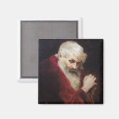 赤いコートを着た老人（サンタクロース） （クリスマス） マグネット (正面/裏面)