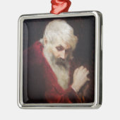 赤いコートを着た老人(サンタクロース) (クリスマス) メタルオーナメント (左)