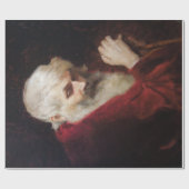 赤いコートを着た老人（サンタクロース） （クリスマス） ラッピングペーパー (フラット)