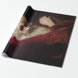 赤いコートを着た老人（サンタクロース） （クリスマス） ラッピングペーパー