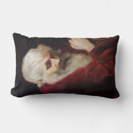 赤いコートを着た老人（サンタクロース） （クリスマス） ランバークッション