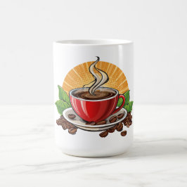 赤いコーヒーカップ コーヒーマグカップ