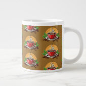 赤いコーヒーカップ ジャンボコーヒーマグカップ (右)