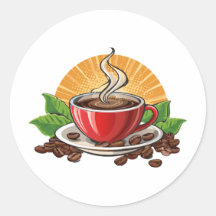 赤いコーヒーカップ