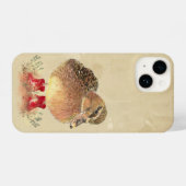 赤いゴムブーツの可愛いカモの鳥 iPhoneケース (裏面横)