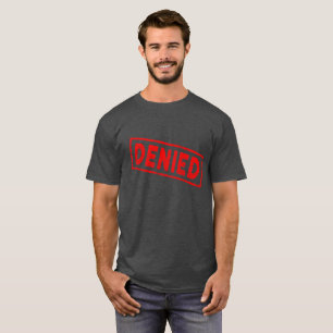 赤いゴム印の印紙を拒否 Tシャツ