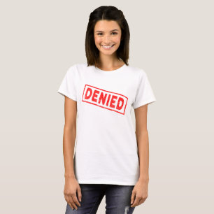 赤いゴム印の印紙を拒否 Tシャツ