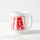 赤いゴム印 N/A 該当なし。 コーヒーマグカップ (正面右)
