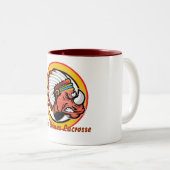 赤いサイのコーヒー・マグ ツートーンマグカップ (正面右)