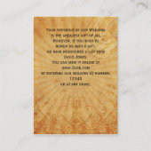 赤いサイコロヴィンテージVegas Giftレジストリ エンクロージャーカード (裏面)