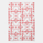 赤いサイコロ キッチンタオル (縦)