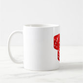 赤いサイコロ コーヒーマグカップ (左)