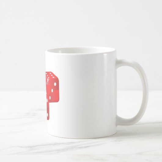 赤いサイコロ コーヒーマグカップ (右)