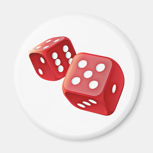 赤いサイコロ マグネット (正面)
