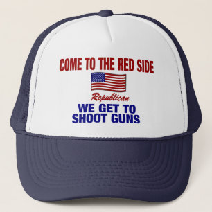 赤いサイドに来られて私達は銃を撃つことを得ます! キャップ