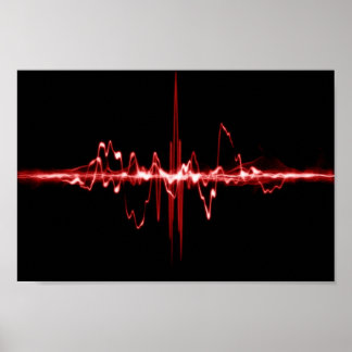 赤いサウンドポスター ポスター