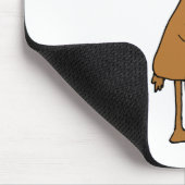 赤いサクソフォーンのオリジナルの芸術を遊んでいるおもしろいなアメリカヘラジカ マウスパッド (コーナー)