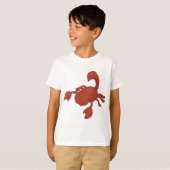 赤いサソリのイラスト Tシャツ (正面フル)