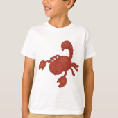 赤いサソリのイラスト Tシャツ (正面)
