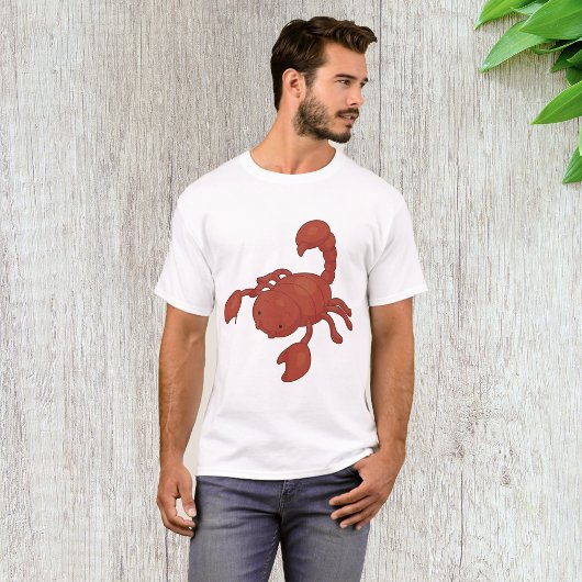 赤いサソリのイラスト Tシャツ