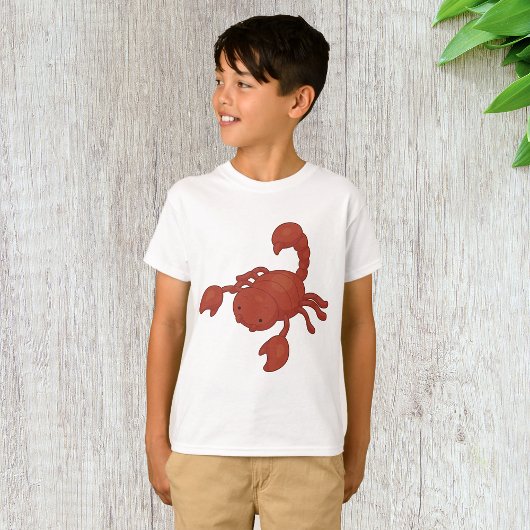 赤いサソリのイラスト Tシャツ
