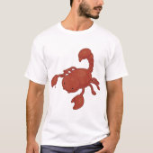 赤いサソリのイラスト Tシャツ (正面)