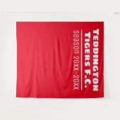 赤いサッカークラブのプレゼンテーション用背景 タペストリー (正面(横))