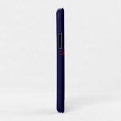 赤いサックスと青い背景のノート Case-Mate iPhoneケース (裏面/右)