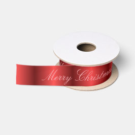 赤いサテンの陽気なクリスマス サテンリボン