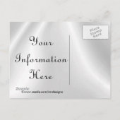 赤いサテン日付はがきを保存 案内ポストカード (裏面)