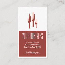 赤いサボテンのカスタマイズ可能な名刺 名刺