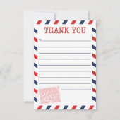 赤いサンキューカードの郵便業務のコレクション サンキューカード (正面)