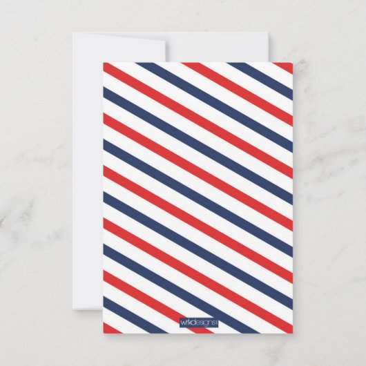 赤いサンキューカードの郵便業務のコレクション サンキューカード (裏面)