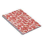 赤いサンゴ模様2 ノートブック (右側)