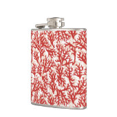 赤いサンゴ模様2 フラスク (左)