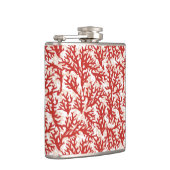 赤いサンゴ模様2 フラスク (右)