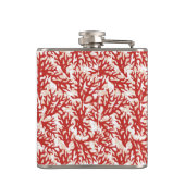 赤いサンゴ模様2 フラスク (裏面)