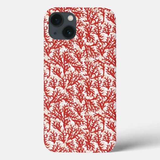 赤いサンゴ模様2 Case-Mate iPhoneケース (裏面)