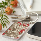 赤いサンゴ キーホルダー (正面右)