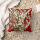 赤いサンゴ クッション (ブランケット)