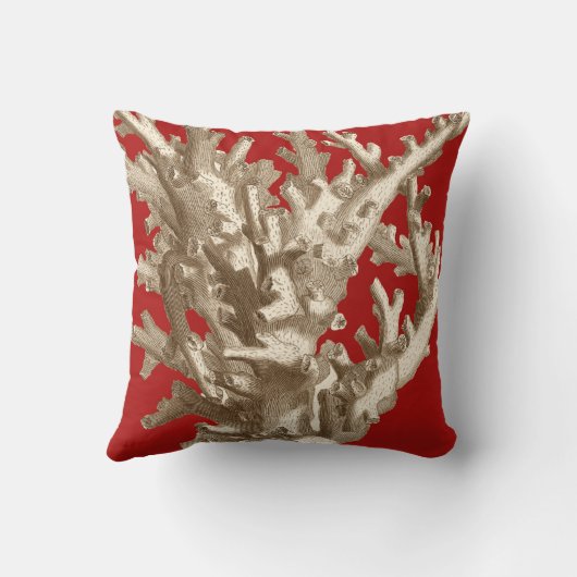 赤いサンゴ クッション (裏面)