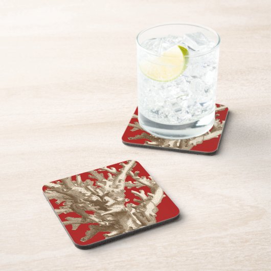 赤いサンゴ コースター (右側)