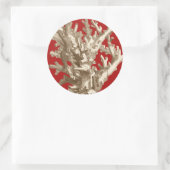 赤いサンゴ ラウンドシール (バッグ)