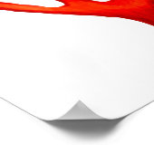 赤いサンゴ、海生活イラストレーション ポスター (角)