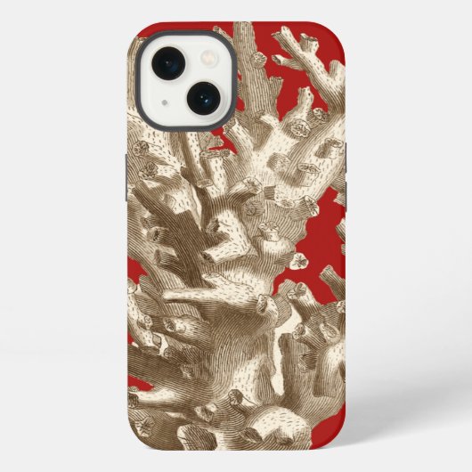 赤いサンゴ iPhoneケース (裏面)