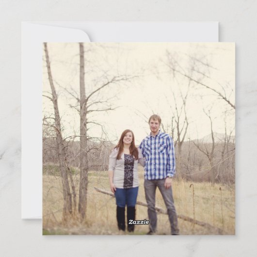 赤いサンタの口ひげクリスマスの写真フラットカード シーズンカード (裏面)