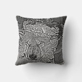 赤いサンタの帽子の睡眠の秋田かわいい犬 クッション (裏面)