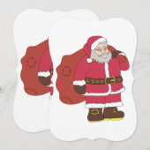 赤いサンタクロースに抱き枕とメガネ (正面/裏面)